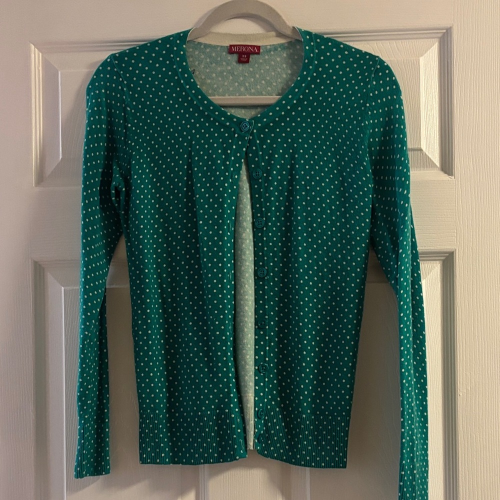 4 for $20 Merona Green Polka Dot Sweater